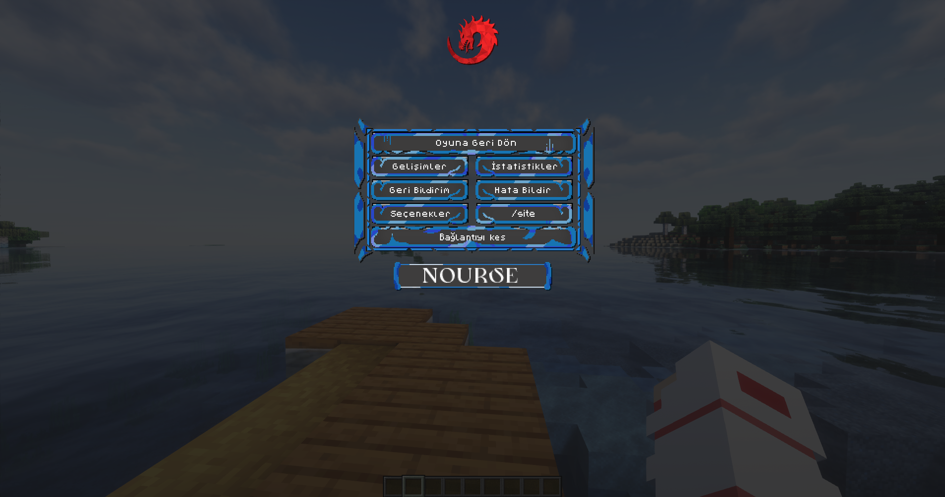Blue ESC Menu